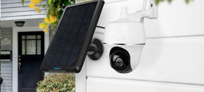Solar Security Camera With Lighting & Sensor