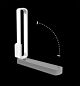 Stripe 12W LED Dimmable Adjustable Wall Light Matt White / Warm White - LD0378B3