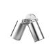 Artisan 14W 10 degree LED Twin Adjustable Wall Pillar Light Stainless Steel / Warm White - AQA-104-S1-X0142710S