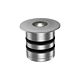 Lumena Micro Recessed 2W 50 degree LED Decklight Brushed Chrome / Brass / Green - AQL-152-B1-X002GN50Q