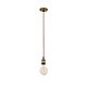 Edison 1 Light Pendant Suspension Antique Brass - CGE-AB