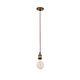 Edison 1 Light Pendant Suspension Antique Brass - CGE-AB