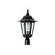 Croydon Hexagon Post Top Lantern Black - DUP7030-BL