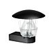 German Provado Glass Outdoor Lantern Black - F3356-BL