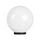 Polycarbonate 250mm Sphere Garden Light 240V Black / Opal - F6001-WH