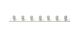 Hollywood Square 7 Light Bar White - HOL7S-WH