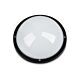 Plain Round E27 Polycarbonate Bulkhead Black - LJ5051-BL