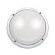 Round Plain 26W Fluorescent Bulkhead White - LJF6051-WH