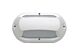 Up/Down 18W Fluorescent Polycarbonate Bulkhead White - LJF6004-WH