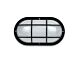 Guard Trim Oval 26W Fluorescent Bulkhead Black - LJF9002-BL