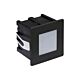Recessed 1.5W LED Step Light Black / Warm White - LRL112-BL