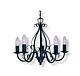 Ambrosia 5 Light Candelabra Pendant Black - R1895-5P-BL