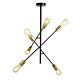 Alvie 6 Light Black / Brass - R3806-BLBS