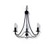 Maypole 3 Light Candelabra Pendant Black - R6343-3P-BL