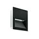 Recessed 2 x PL9 Fluorescent Deflector Light Black - SDF3751-BL