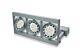 Triple RL111 Gimble Frame Spotlight Silver - SR3-SI