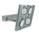 Four RL111 Gimble Frame Spotlight Silver - SR4-SI