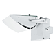 Adjustable Uplight Max 150W Wall Light White - WL309-WH