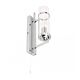 Art Deco Clyndrical Wall Light Chrome - WL3091-CH