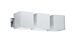 Cube Glass 3 Light Wall Light White - WLC2163