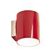 Petite Minimalist Wall Light Chrome / Red - WLS9287-RD