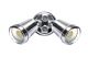 Hunter-III 22W LED Twin Spotlight Brushed Aluminium / Cool White - 19242/13