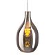 Lisser Glass Pendant Black - 18653/67