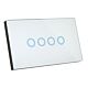 Elite 4 Gang Glass Wall Switch - 20688/05