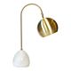 Swift 1 Light Desk Lamp White / Brass - 11737
