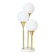 Free 3 Light Table Lamp White / Glass - 11746
