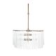 Zara 6 Light Pendant Round Brass - 20549