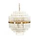 Lawrence 13 Light Pendant Tall Polished Brass / Glass - 20673