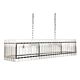 Paloma 10 Light Linear Pendant Nickel / Glass - 20697