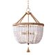 Malabar 6 Light Pendant Small Natural / White - 20725