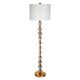 Evie 1 Light Floor Lamp Mercury / Off White - B11766