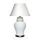Leopolda 1 Light Table Lamp White - B12146