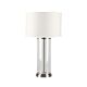 Left 1 Light Table Lamp Nickel / White - B12264