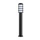 Borda Louvred 1100mm Bollard Black - BORDA5