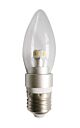 LED 4W Dimmable Candle Clear E27 3000K - CAN1D