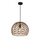 Wine Glass Shape Hemp Rope Pendant Natural - CANAMO2