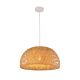 Interior Dome Small Natural Bamboo Finish Pendant - CANASTA1