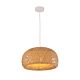 Interior Dome Large Natural Bamboo Finish Pendant - CANASTA2