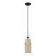 Oblong Pendant Light With White & Amber - Casa3