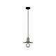 Chapeau 1 Light Pendant Small Satin Chrome / Smoked Glass Collie - CHAPEAU1