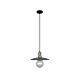 Chapeau 1 Light Pendant Large Satin Chrome / Smoked Glass Collie - CHAPEAU3