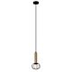 Corazon 1 Light Round Pendant Antique Brass / Matt Black - CORAZON2