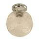 Large Spherical Ribbed Glass DIY Batten Fix Chrome / Clear - DIYBAT10