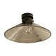 Large Cone Glass DIY Batten Fix Black / Smoke - DIYBAT15