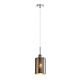 Interior Oblong 1 Light Chrome / Dotted Glass Pendant - ESPEJO3