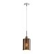 Interior Oblong 1 Light Rose Gold / Dotted Glass Pendant - ESPEJO4